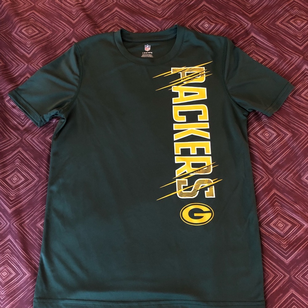 Boys’ Green Bay Packers NFL Shirt, EUC, L (14/16)